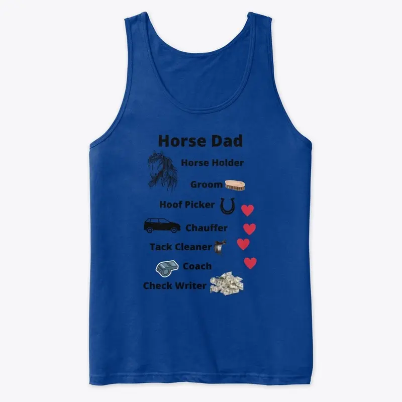 Horse Dad Tank Shirt