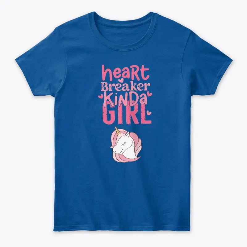 Unicorn Heart Breaker Kinda Girl Tee