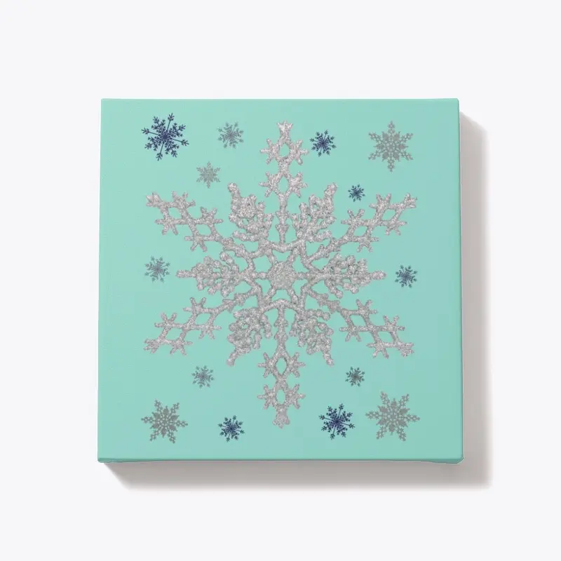 Snowflake Canvas Wall Hanging