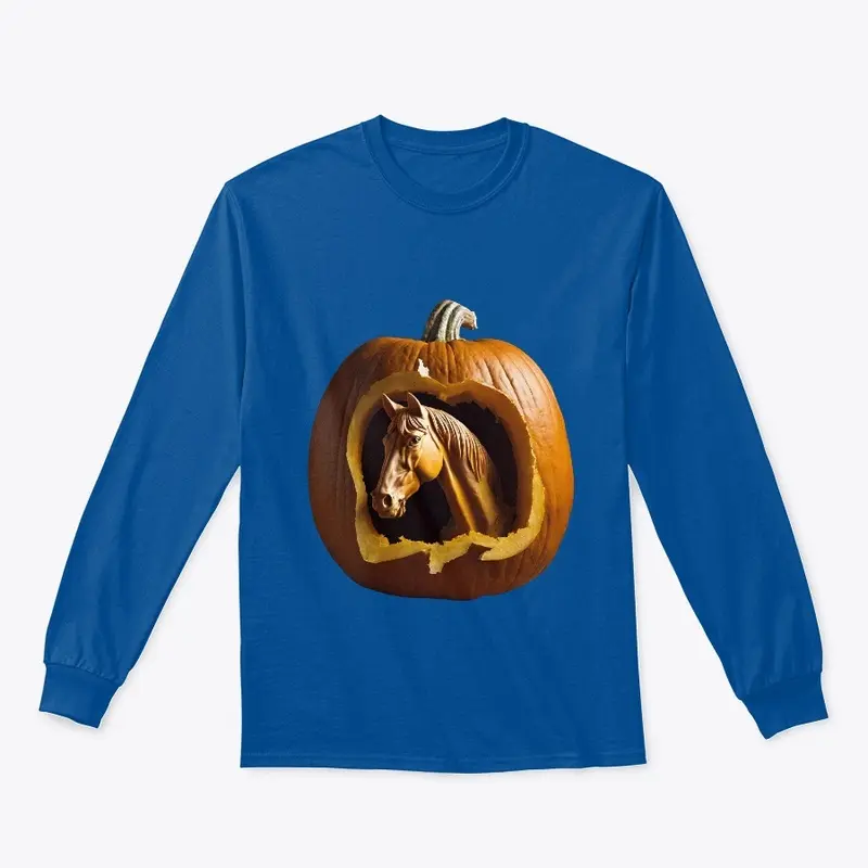 Fall Pumpkin w/ Horse Head Long Sleeve