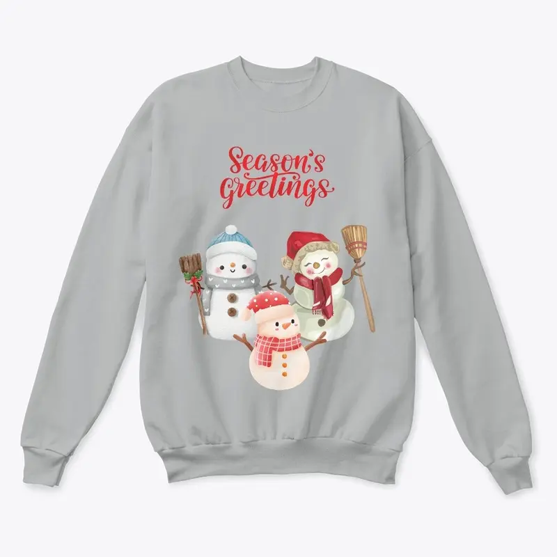 Season's Greetings Snowmen Sweatshirt