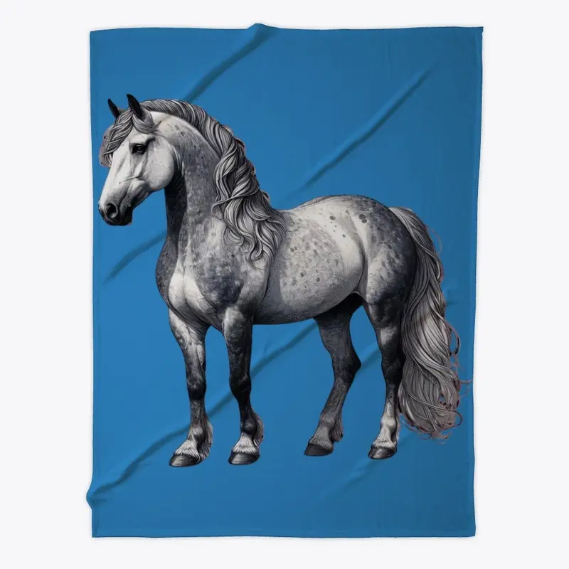 Majestic Andalusian Stallion Blanket