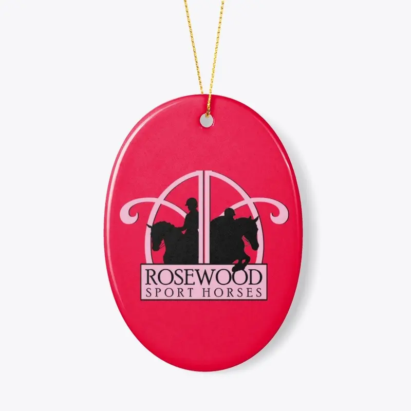 A&A Rosewood Sporthorses Oval Ornament