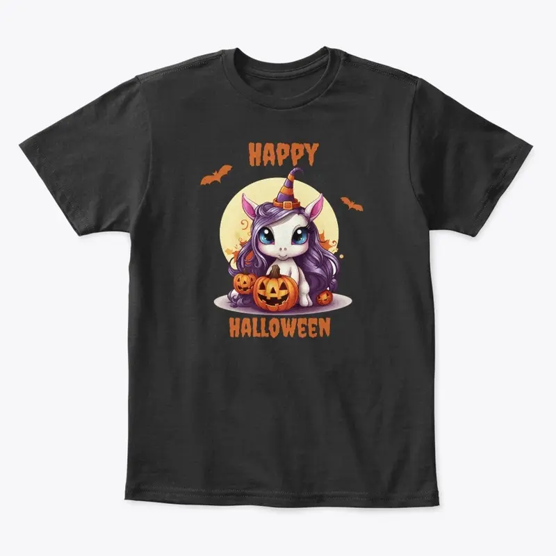 Cute Halloween Pony Kids Shirt