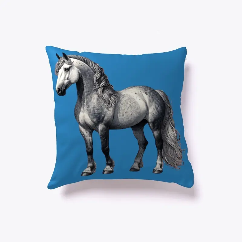 Majestic Andalusian Stallion Pillow