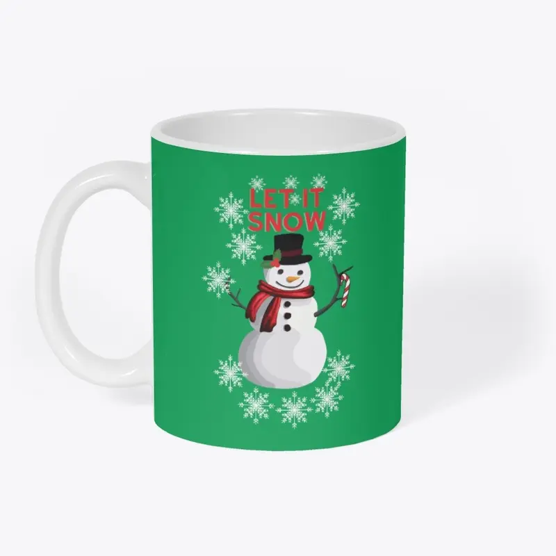 Let It Snow Snowman Mug