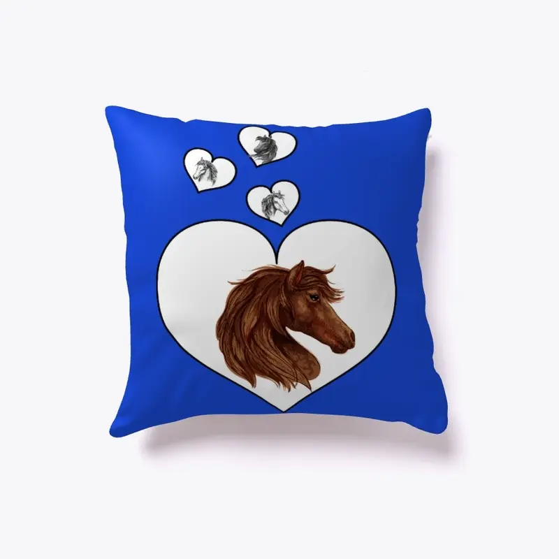 Heart & Horse Pillow