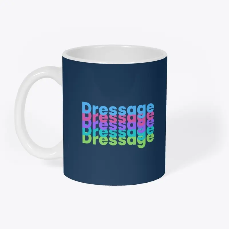 Dressage Typography Mug