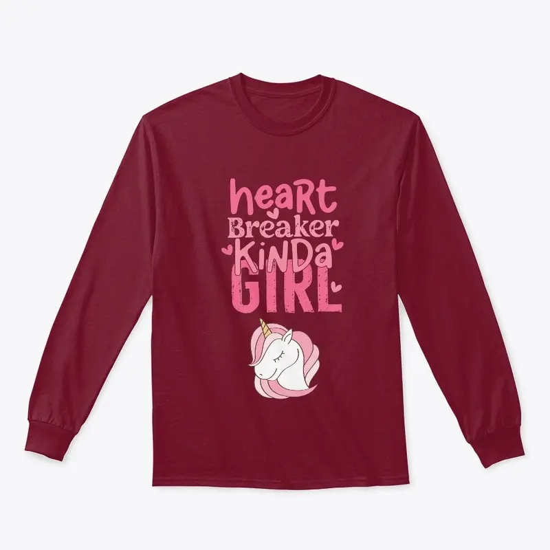 Heart Breaker Kinda Girl Unicorn Tee