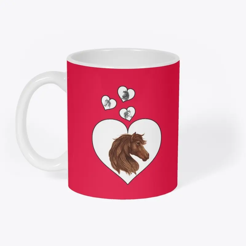 Heart and Horse Mug